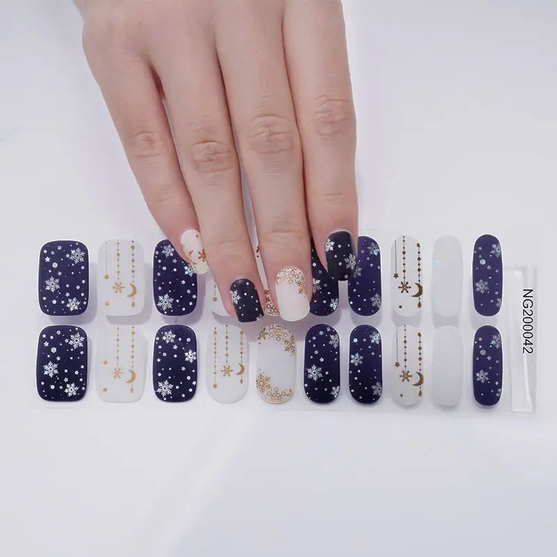 Arctic Luxe Semi Cured Gel Nail Strips - NG200042