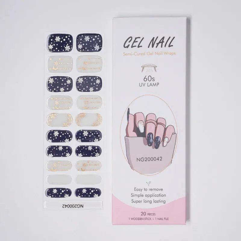 Arctic Luxe Semi Cured Gel Nail Strips - NG200042